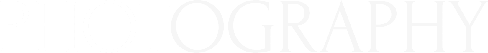 Black typography spelling photography